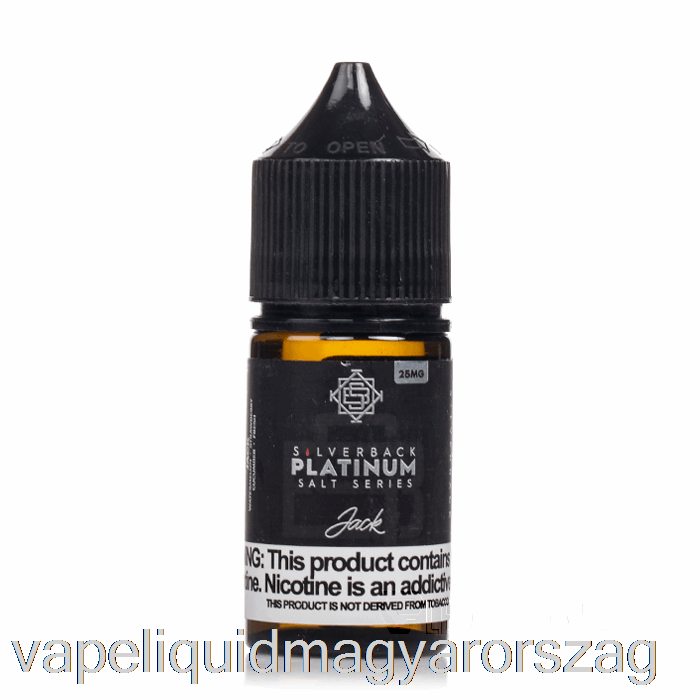 Jack - Ezüsthátú Platina Sorozat Sói - 30ml 45mg Vape Folyadék